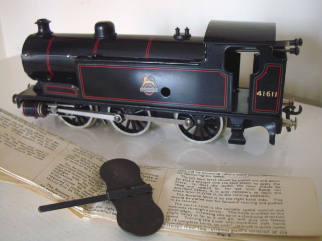 Bassett-Lowke clockwork 0-6-0 tank locomotive, BR livery, number 41611