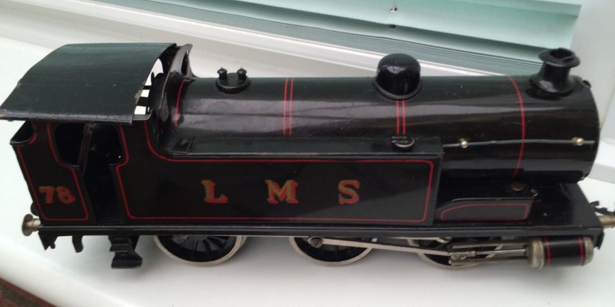 Bassett-Lowke 3305/0 clockwork 0-6-0 tank locomotive, LMS livery, number 78