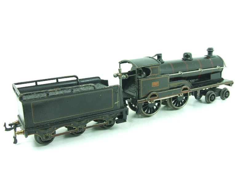 Bassett-Lowke clockwork LNWR 4-4-0 tender locomotive George The Fifth, black, number 2663, circa 1919
