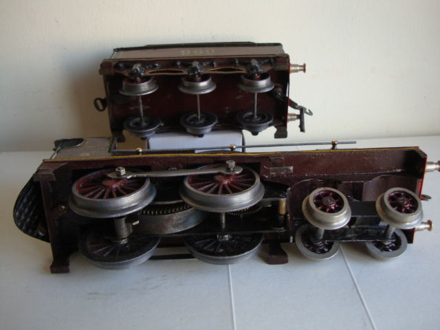 Bing for Bassett-Lowke clockwork MR 4-4-0 tender locomotive, number 999, circa 1910