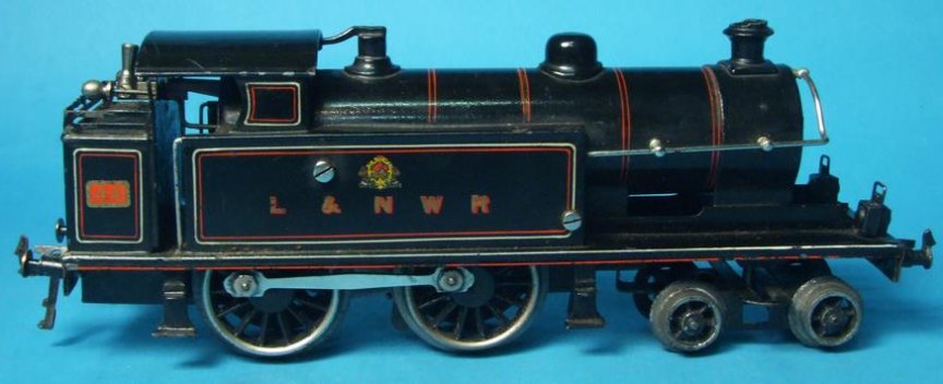 Bing for Bassett-Lowke clockwork 4-4-0 Short Precusor tank locomotive, LNWR livery, number 44