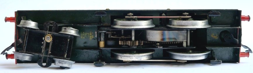 Bing for Bassett-Lowke clockwork 4-4-0 Short Precusor tank locomotive, SR livery, number 596