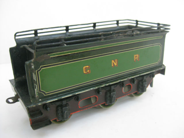 Bing for Bassett-Lowke clockwork GNR Atlantic 4-4-2 tender locomotive, GNR livery, number 1442, 1912-15 and 1920-22