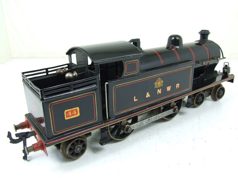 Bing for Bassett-Lowke clockwork 4-4-2 Precursor tank locomotive, LNWR livery, number 44