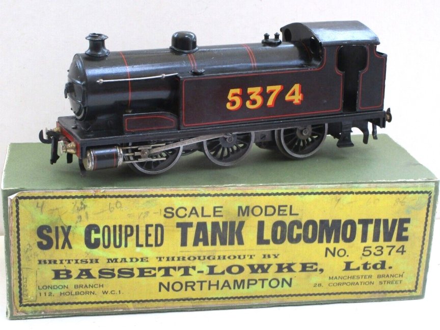 Bassett-Lowke 4305/0 electric 0-6-0 tank locomotive, LMS livery, number 5374