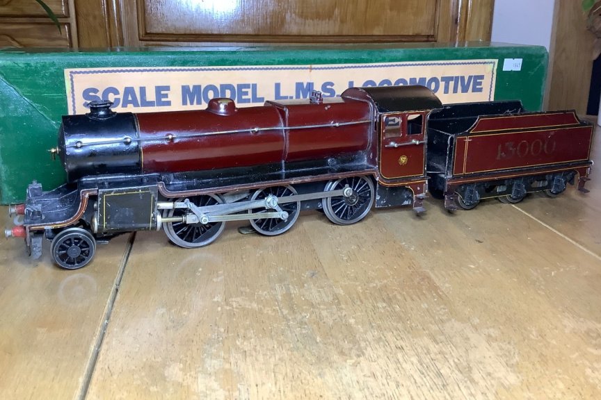 Bassett-Lowke electric LMS Hughes Crab 2-6-0 tender locomotive number 13000