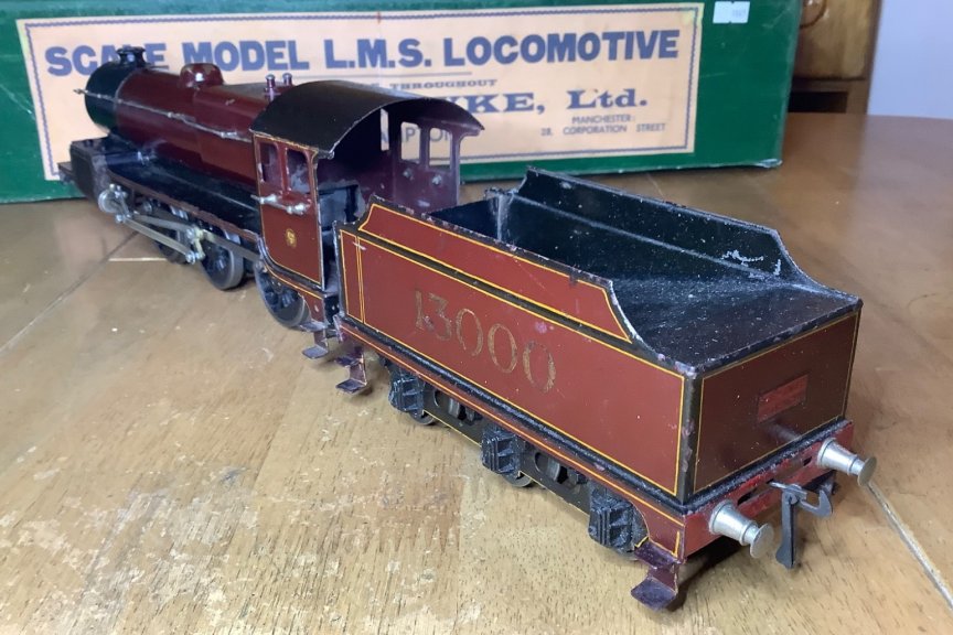 Bassett-Lowke electric LMS Hughes Crab 2-6-0 tender locomotive number 13000