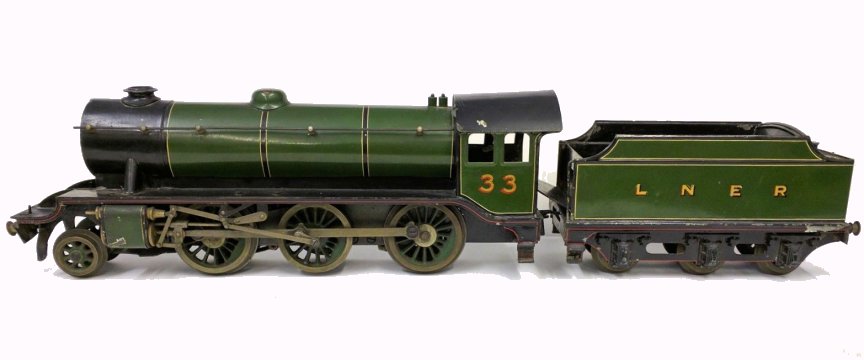 Bassett-Lowke electric LNER K3 2-6-0 tender locomotive number 33 (number on cab)