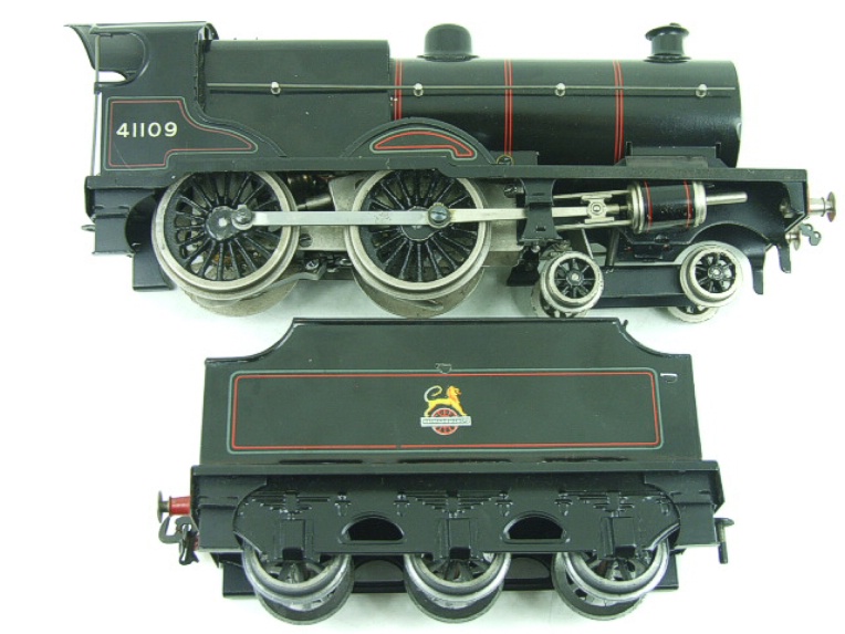Bassett-Lowke electric BR 4-4-0 tender locomotive Compound, black, number 41109, circa 1951-65