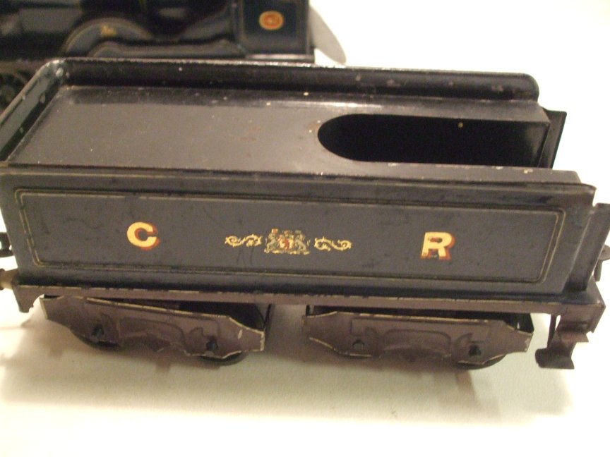 Bing for Bassett-Lowke electric CR 4-4-0 tender locomotive Dunalastair IV, number 142, circa 1911