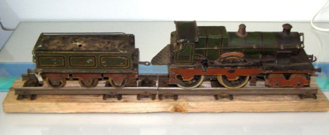 Bing for Bassett-Lowke electric GWR 4-4-0 tender locomotive, Sydney, number 3410, circa 1905