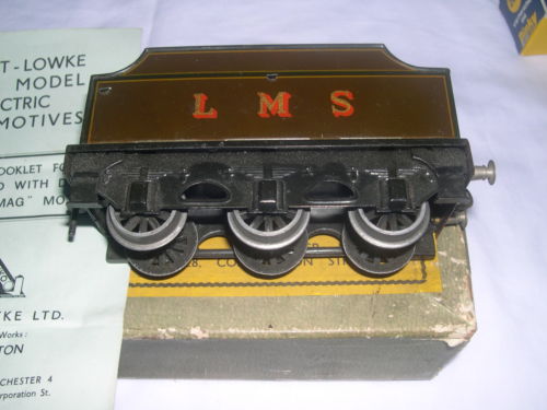 Bassett-Lowke electric LMS 4-4-0 tender locomotive Compound, maroon, number 1036, circa 1948-50