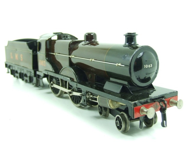 Bassett-Lowke electric LMS 4-4-0 tender locomotive Compound, maroon, number 1036, circa 1948-50