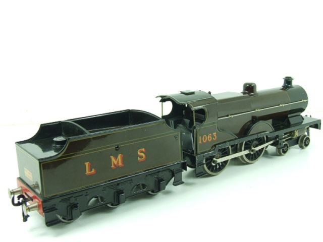 Bassett-Lowke electric LMS 4-4-0 tender locomotive Compound, maroon, number 1036, circa 1948-50
