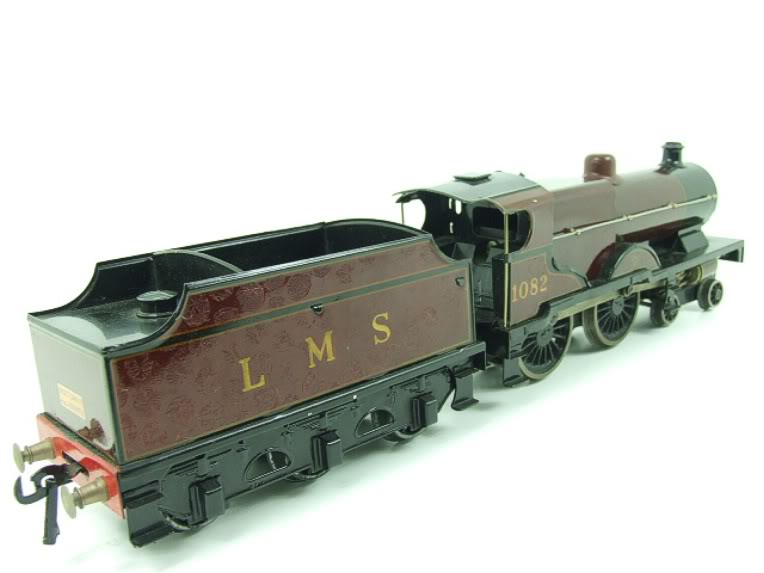 Bassett-Lowke electric LMS 4-4-0 tender locomotive Compound, maroon, number 1082, circa 1948-50