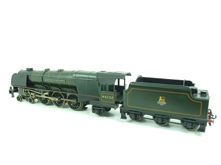 Bassett-Lowke electric BR green unstreamlined Coronation Class 4-6-2 tender locomotive Duchess of Montrose, number 46232, circa 1955