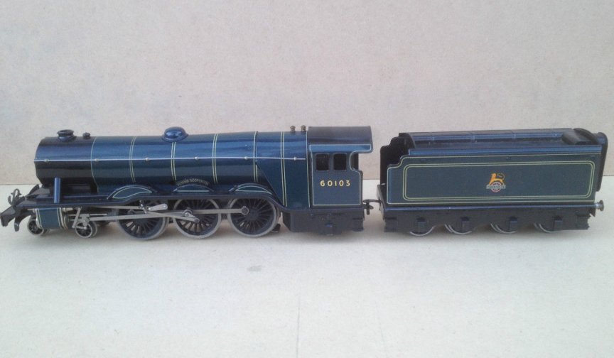 Bassett-Lowke 5310/0 electric BR A3 Class 4-6-2 tender locomotive Flying Scotsman, blue, number 60103