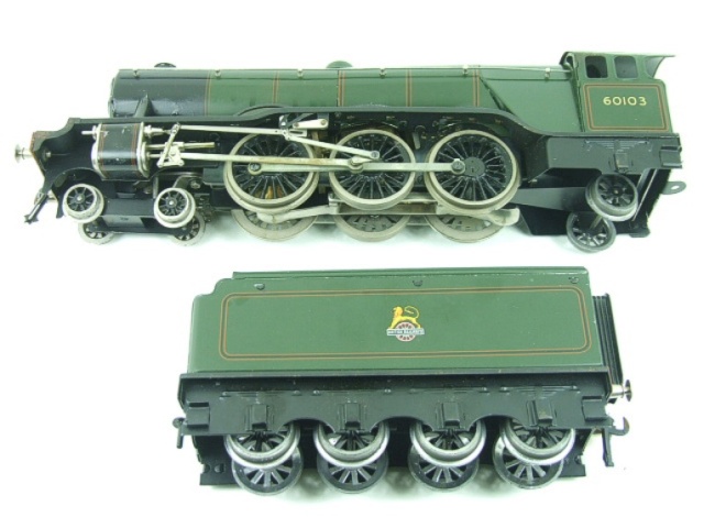 Bassett-Lowke 5310/0 electric BR A3 Class 4-6-2 tender locomotive Flying Scotsman, green, number 60103