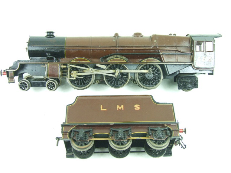 Bassett-Lowke electric LMS Princess Royal Class 4-6-2 tender locomotive Princess Elizabeth, number 6201, sans serif