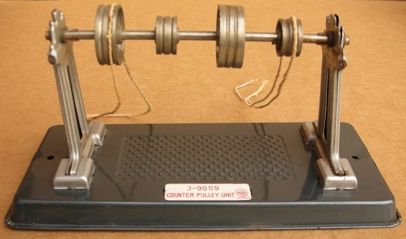 J-9059 Counter Pulley Unit (lineshaft), Linemar, Made in Japan, 6.75 inches by 3 inches, 3.5 inches tall