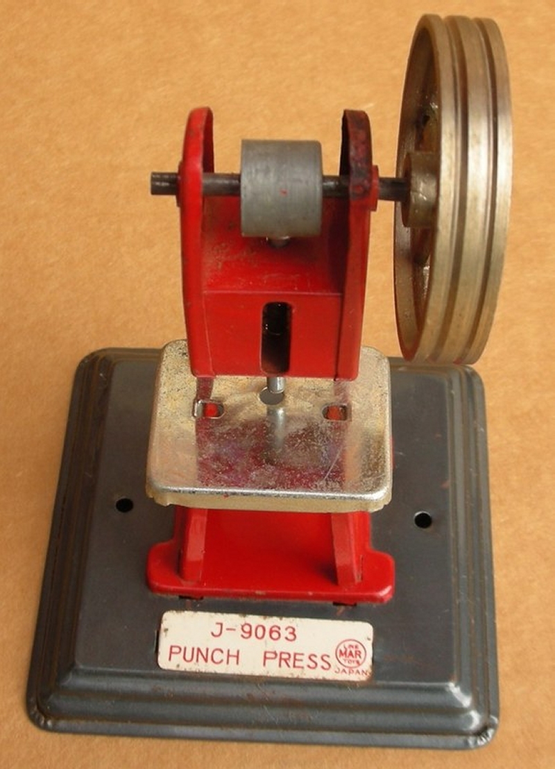 J-9063 Punch Press, Linemar, Made in Japan, 3.25 inches by 3.25 inches, 4.75 inches tall