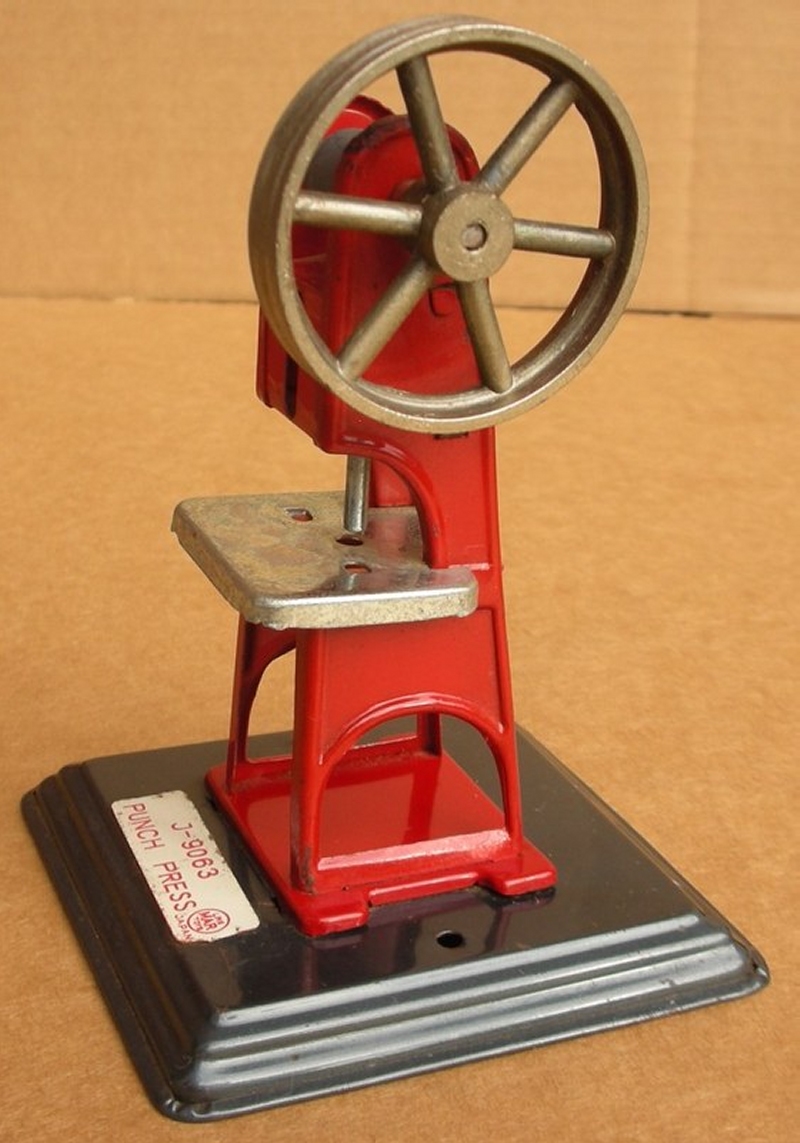J-9063 Punch Press, Linemar, Made in Japan, 3.25 inches by 3.25 inches, 4.75 inches tall